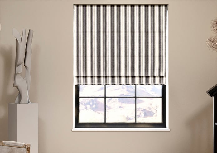Ravelle Stripe, Twilight Blue - Roman Blind - Image 3